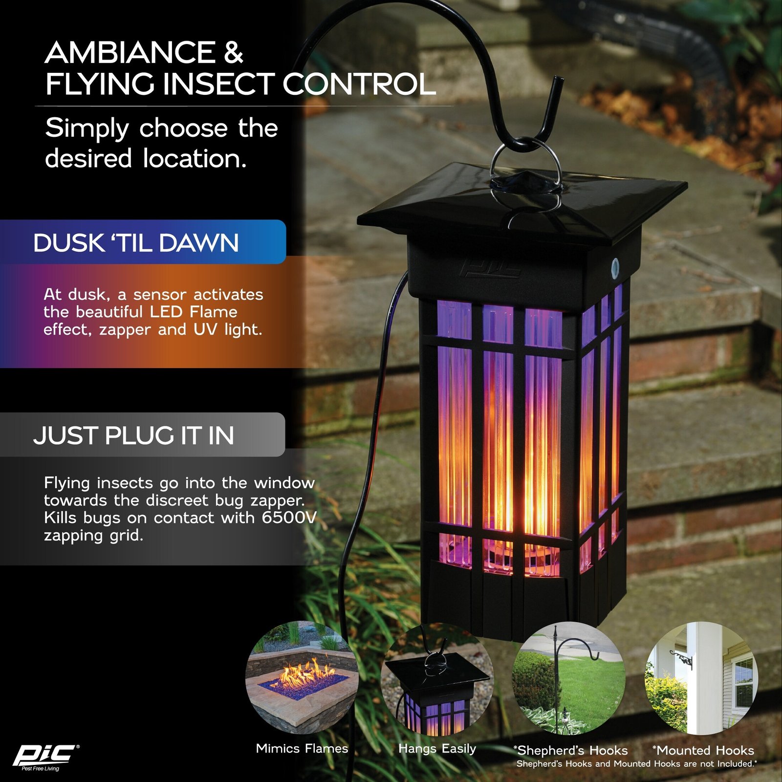 Outdoor Electric Bug Zapper Lantern